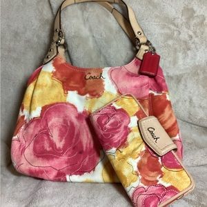 Coach Ashley Hobo Shoulder Bag & Matching Franciska Wallet
